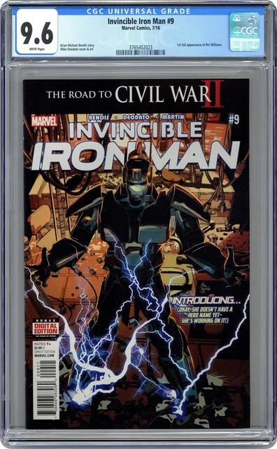 Invincible Iron Man #9A Deodato CGC 9.6 2016 3765452023 1st Riri Williams