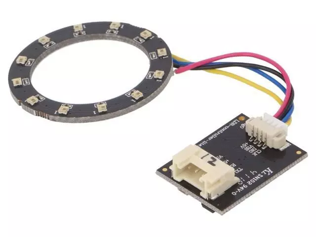 SMR-3727-12-RGB-UR Module: LED ring Colour: RGB 1W 5VDC 120° No.of diodes: 12 5m