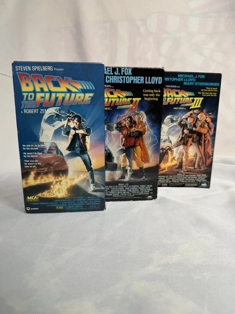 BACK TO THE FUTURE TRILOGY VHS TAPES LOT MOVIES 1, 2 AND 3 Michael J ...
