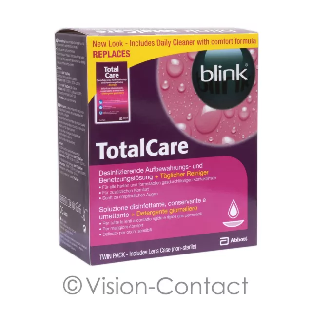 Blink Total Care Twin Pack 2 x 120 ml 2 x 30 ml cuidado de lentes duras AMO