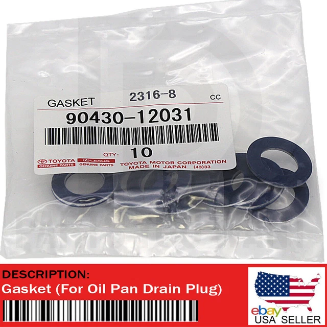 GENUINE TOYOTA LEXUS OEM Oil Drain Plug Washer Gasket 9043012031 [ Set