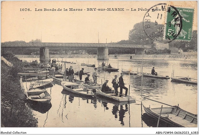 ABNP2-94-0120 - les bords de la marne - BRY-SUR-MARNE - la peche