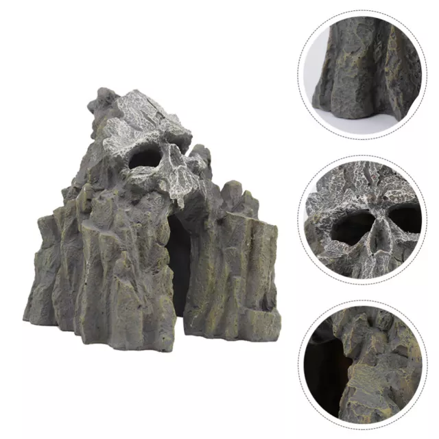 Aquarium Ornament Fish Tank Decoration Aquarium Skull Mountain Fish Tank Cave