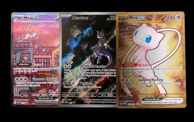 POKEMON 151 MEW & Mewtwo Ultra Premium Collection UPC 3 Card Promo