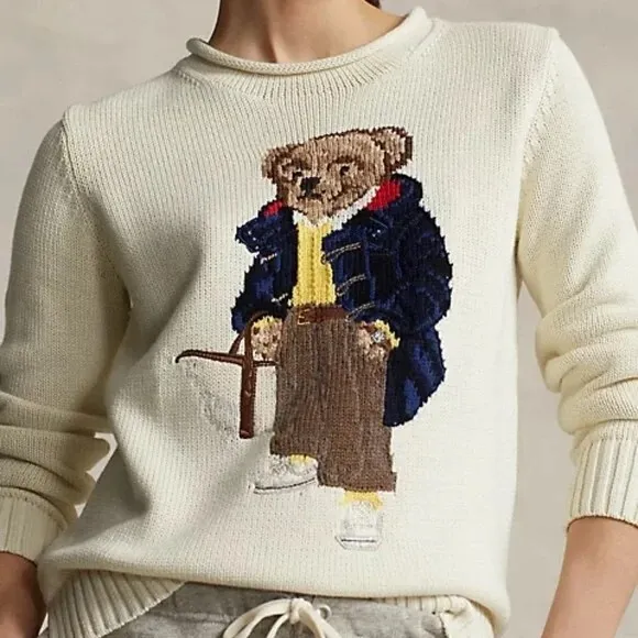 Polo Ralph Lauren Polo Bear Cotton Sweater.