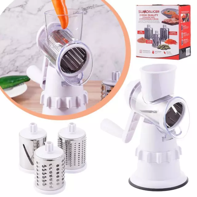 Manual Rotary Cheese Grater For Vegetable Cutter Potato Chopper Slicer L7F8