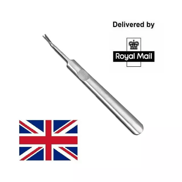 Cuticle Pusher Trimmer Remover Cutter Pedicure Manicure Nail Art Tool Steel UK
