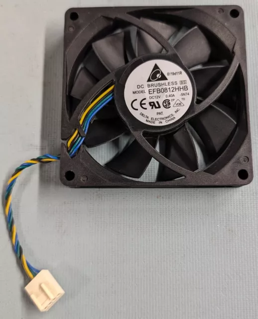 Delta Electronics EFB0812HHB 5N74 5-Pin Brushless Fan 12V DC 0.40A 80x80x15mm