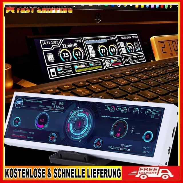 Langstreifen-Sekundärbildschirm-Computermonitor-Haushaltsgeräte (Touchscreen)