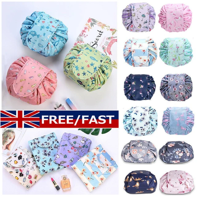 Portable Makeup Drawstring Bag Storage Travel Pouch Magic Cosmetic Make-up Bags
