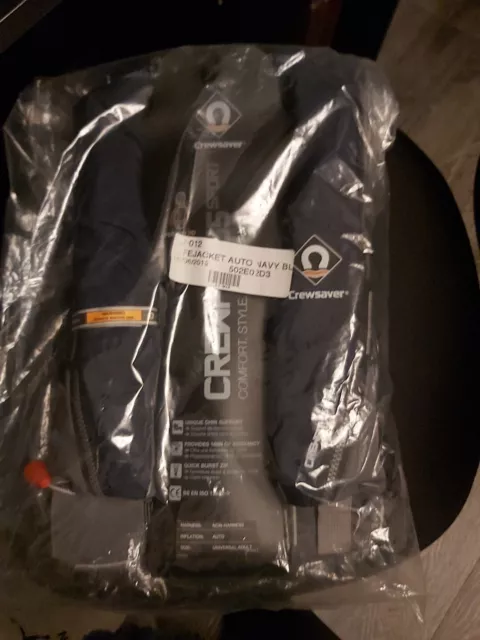 Crewsaver Crewfit 165N Sport Adult Automatic Harness Lifejacket In Navy Blue