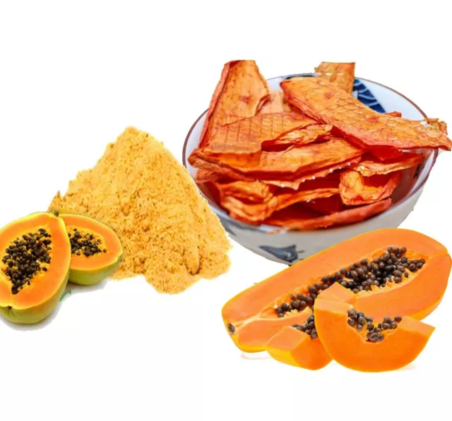 Polvo de fruta de papaya orgánica / Rebanadas de papaya Carica de calidad A...