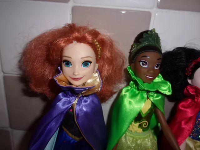 Bundle Of Hasbro Disney Princess Dolls With Tiaras Cloaks  & Shoes 2