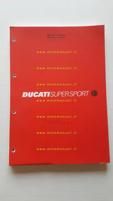 DUCATI 750 SuperSport 750 Sport 2001 manuale officina originale Italiano English