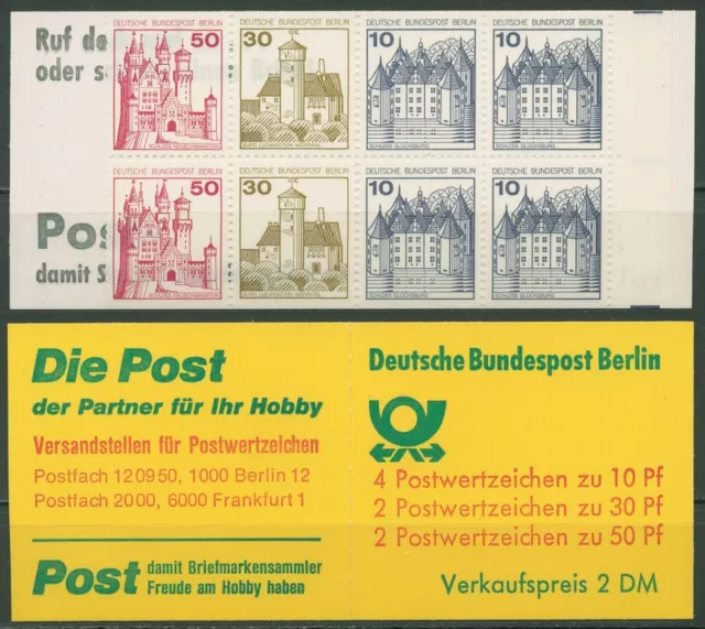 Berlin Markenheftchen 1977 Burgen und Schlösser MH 10 ba postfrisch