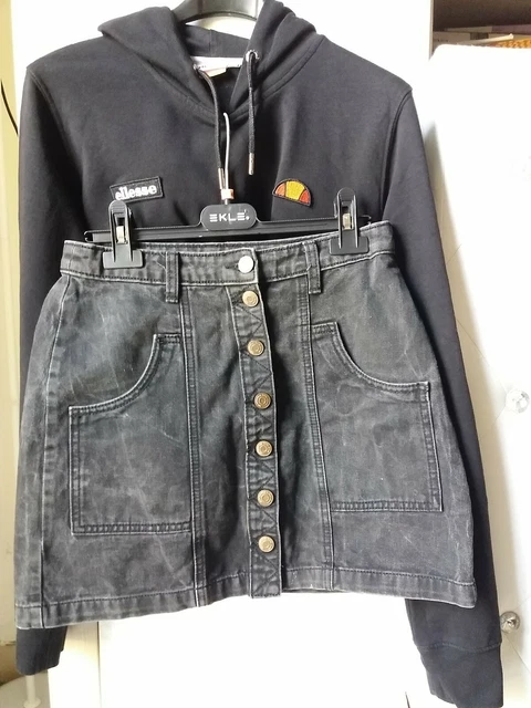 Gonna Jeans Stradivarius tg 38 +felpa Ellesse tg S 3