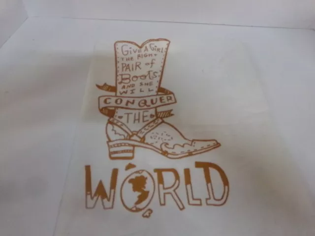 Primitives by Kathy Cotton Dish Towel Give a Girl the Right Pair Boots 28" x 28"