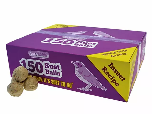 150 Pack Suet To Go Bulk Insect Suet Balls Wild Bird Food