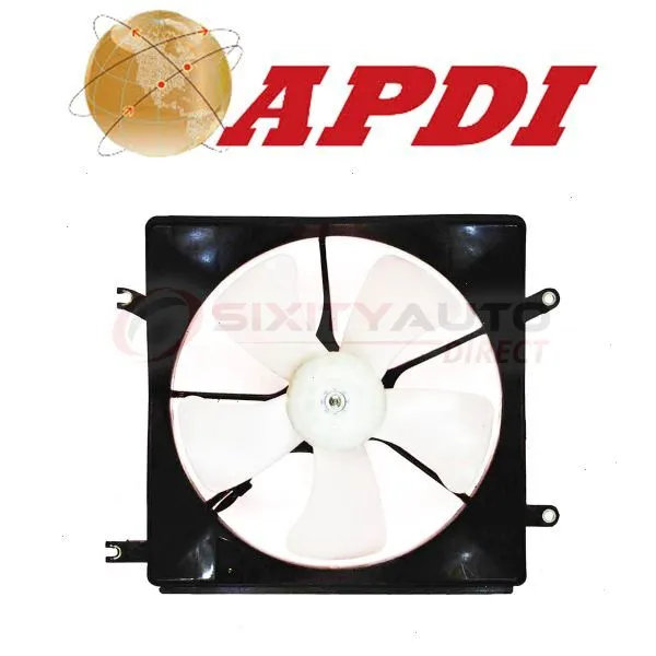 APDI Engine Cooling Fan Assembly for 1995-1997 Honda Accord - Belts Clutch if