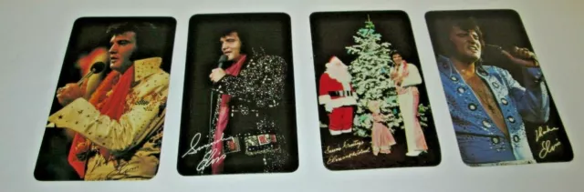 Lot Of 4 Different Elvis Presley Pocket Wallet Calendars 1973 1976 1977 1978