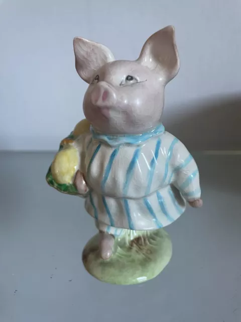 Beswick Beatrix Potter Little Pig Robinson Gold backstamp