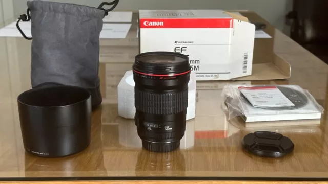 Canon EF 135mm F/2 L USM Lens *Excellent Condition* w/ Hoya UV Filter in OG Box