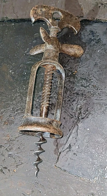 ANCIEN TIRE BOUCHON à hélice marquage BF déposé Le Français Jules Burel