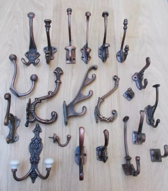 Cast Iron Old Style Decorative Vintage Iron Coat Hooks Hanging Hook Pegs