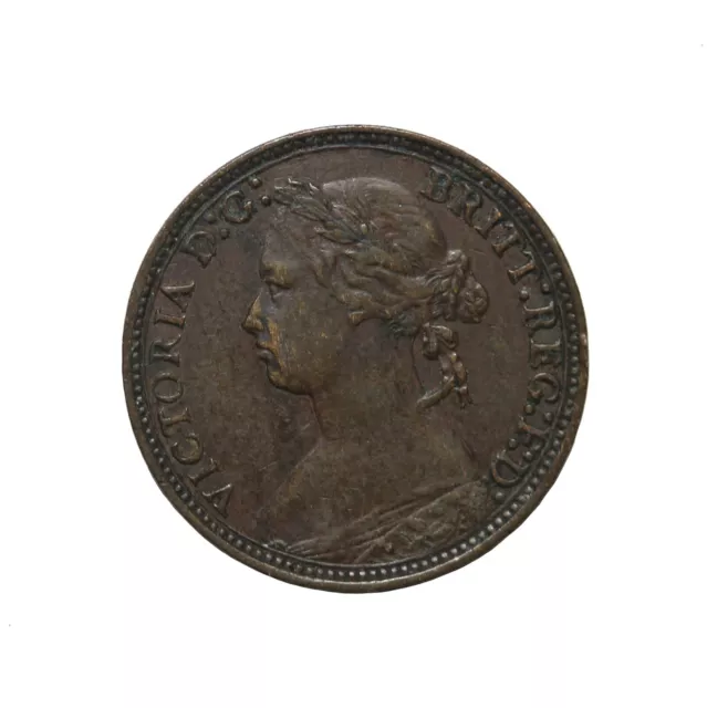 Great Britain 1875 Small Date No H London Mint Queen Victoria Farthing KM#753