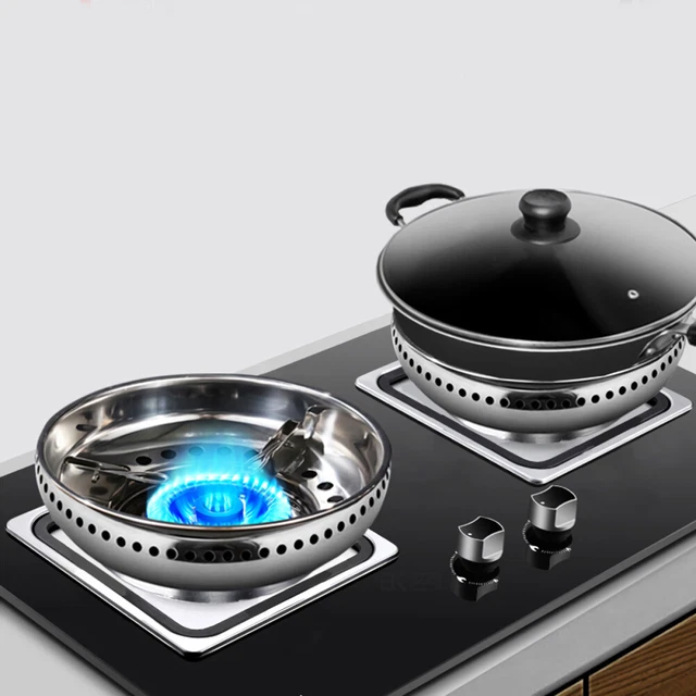 Estante para estufa soporte para olla de leche Wok sartén soporte para recoger fuego