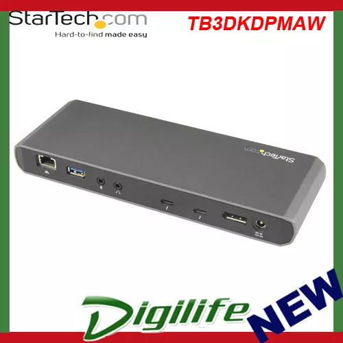 StarTech Thunderbolt 3 Dual 4K Docking Station for Mac & Windows TB3DKDPMAW