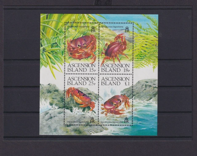 Ascension Island Atlantischer Ozean Afrika Block 18 Landkrabben Luxus postfrisch