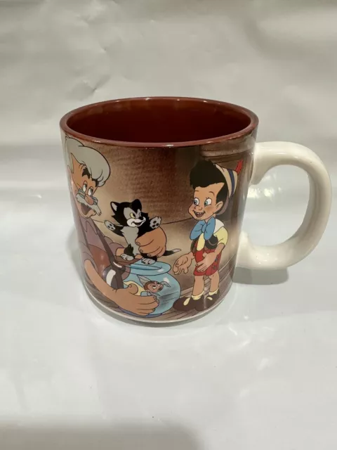 Vintage Walt Disney Pinocchio & Geppetto Coffee Cup Mug  Made In Japan