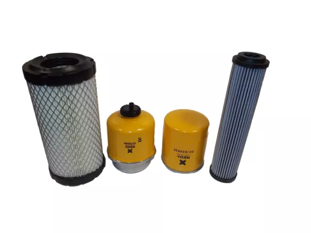 JCB 8014, 8015, 8016, 8017, 8018 Filter Kit Air, Oil, Fuel, Hyd Perkins 403C11