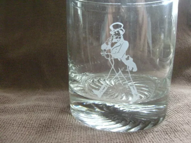 Johnny Walker Etched Drinking Glasses Set of 6 NEW