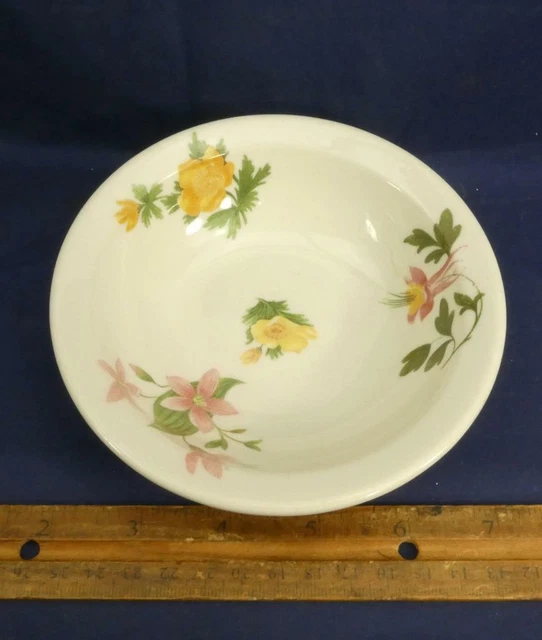 VINTAGE Great Northern Railroad Mountains & Flowers Syracuse China Bowl ! 2