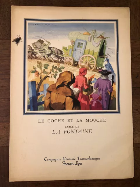 Menu Compagnie Générale Transatlantique, Paquebot " Liberté " 1958