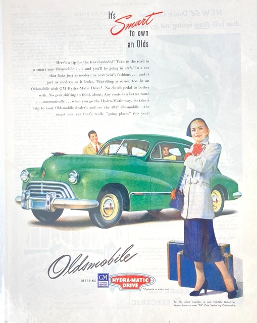 Vintage OLDSMOBILE 78 Club Sedan Smart to Own 1959 Magazine Print Ad BG21