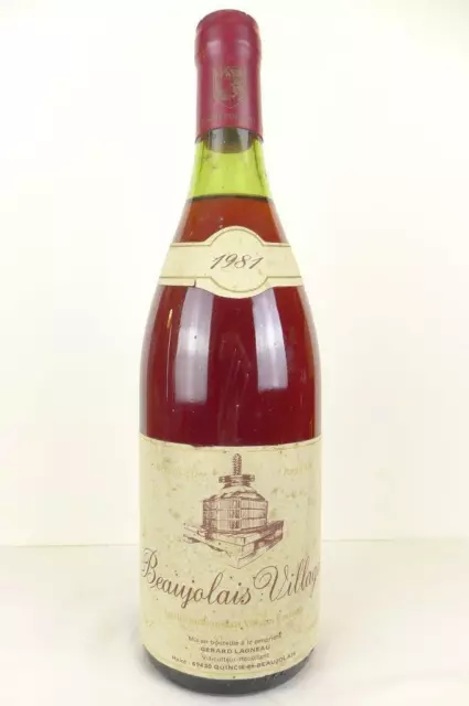 beaujolais village gérard lagneau rouge 1981 - beaujolais