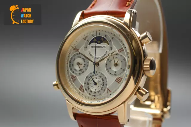 [N Mint+3] Shellman GRAND COMPLICATION PREMIUM 6771-T011179TA Men's Quartz Watch