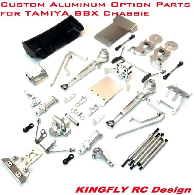 Kingfly Aluminum option parts for TAMIYA 1/10 Buggy BBX BB-01 Chassis