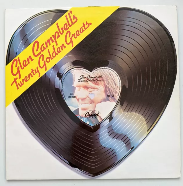 Glen Campbells twenty golden hits LP vinyl used Nr Mint EMTV2