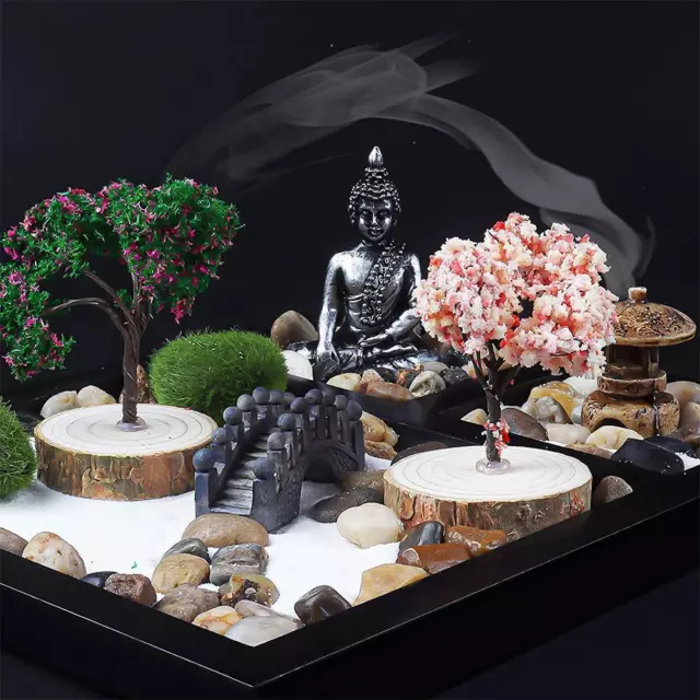 Stress Relief Mini Meditation Zen Garden Table Décor Rake 0s 2022 · Sand I4T4