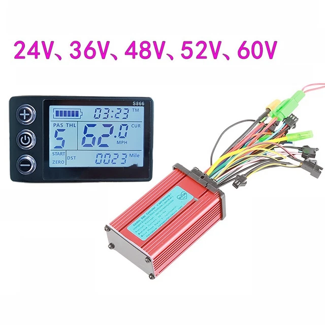 Kit Contrôleur LCD Pour Vélo électique – Écran étanche – Moteur Brushless 24V-48V 250W/350W
