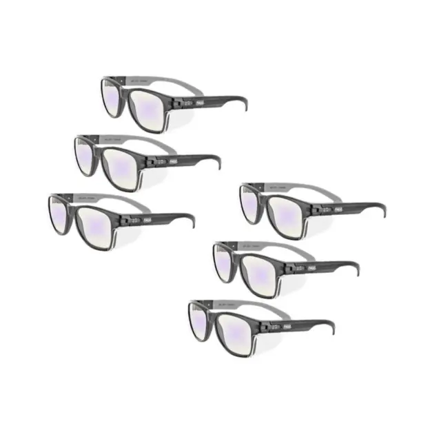6 Pack - MAGID AY50 Anti-Fog Safety Glasses with Side Shields Clear Lens Fog