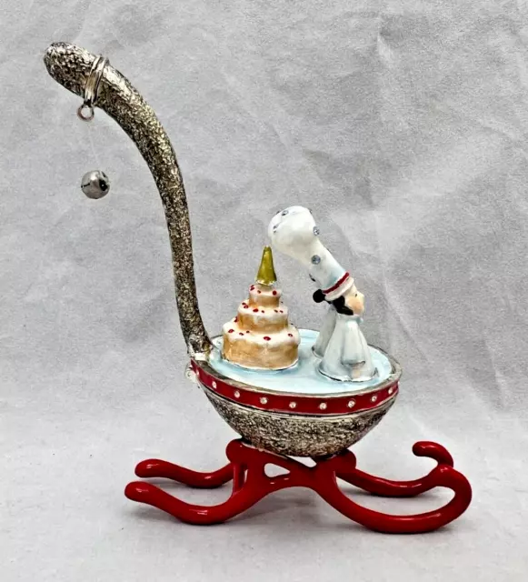 Dept 56 Krinkles by Patience Brewster SPOON SLEIGH BAKERS Jeweled Trinket Box