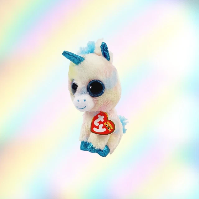 Ty Beanie Boos Blitz The Unicorn Plush 6" Tysilk 2017 Ty Inc.