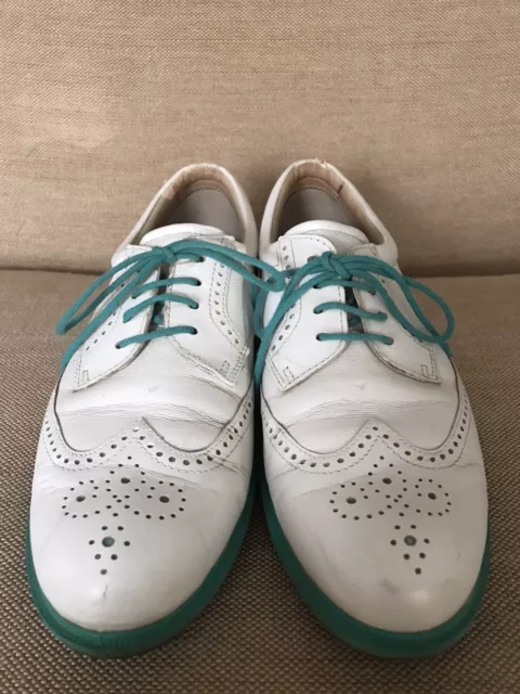 Ecco Womens Tour Hybrid Wing Tip Golf Shoes  Size 9