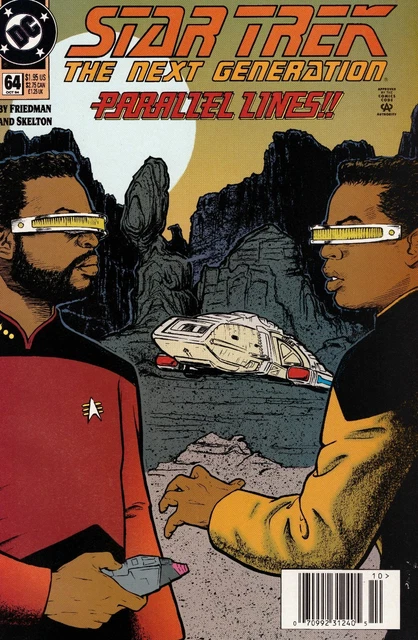 Star Trek: The Next Generation #64 Newsstand Cover (1989-1996) DC