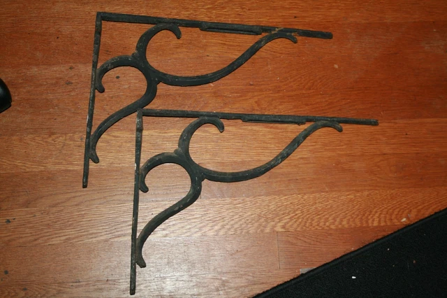 Cast Iron Bookshelf Brackets Corbels Wall Cast Iron Rustic Farmhouse